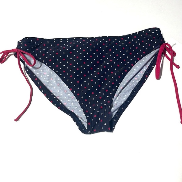 Nautica navy and dotted bikini bottom - Picture 1 of 6